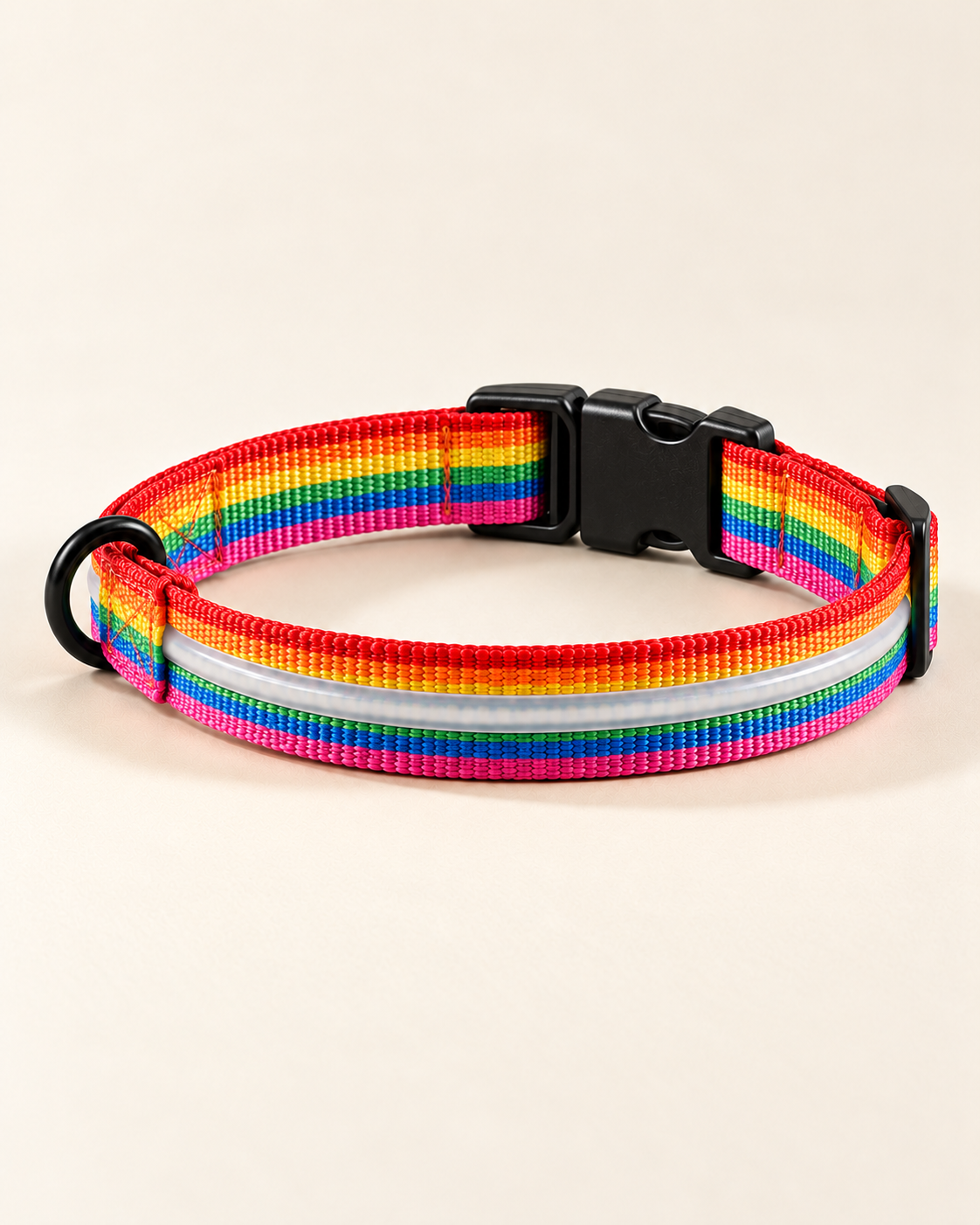Collier SafeLaisse multicolore en studio, éclairage de jour